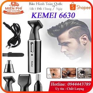 Máy cạo râu đa năng kemei km-6630 4 trong chức năng tỉa lông mũi , tỉa lông mày , cắt tóc