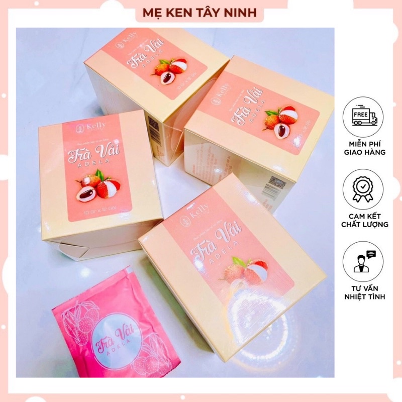 - Trà Giảm Cân Adela Vị Vải Thiều