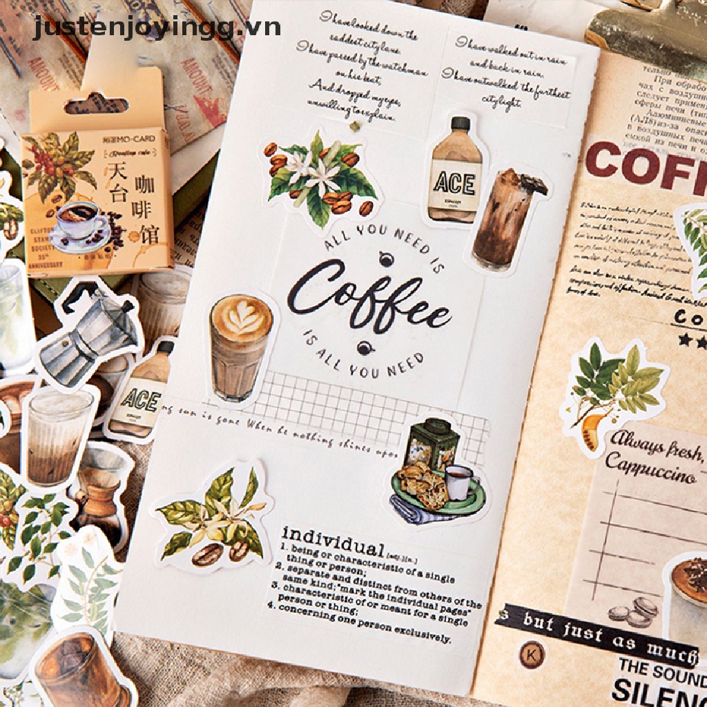 Set 46 Miếng Dán Trang Trí Sổ Tay / Sổ Tay Xinh Xắn