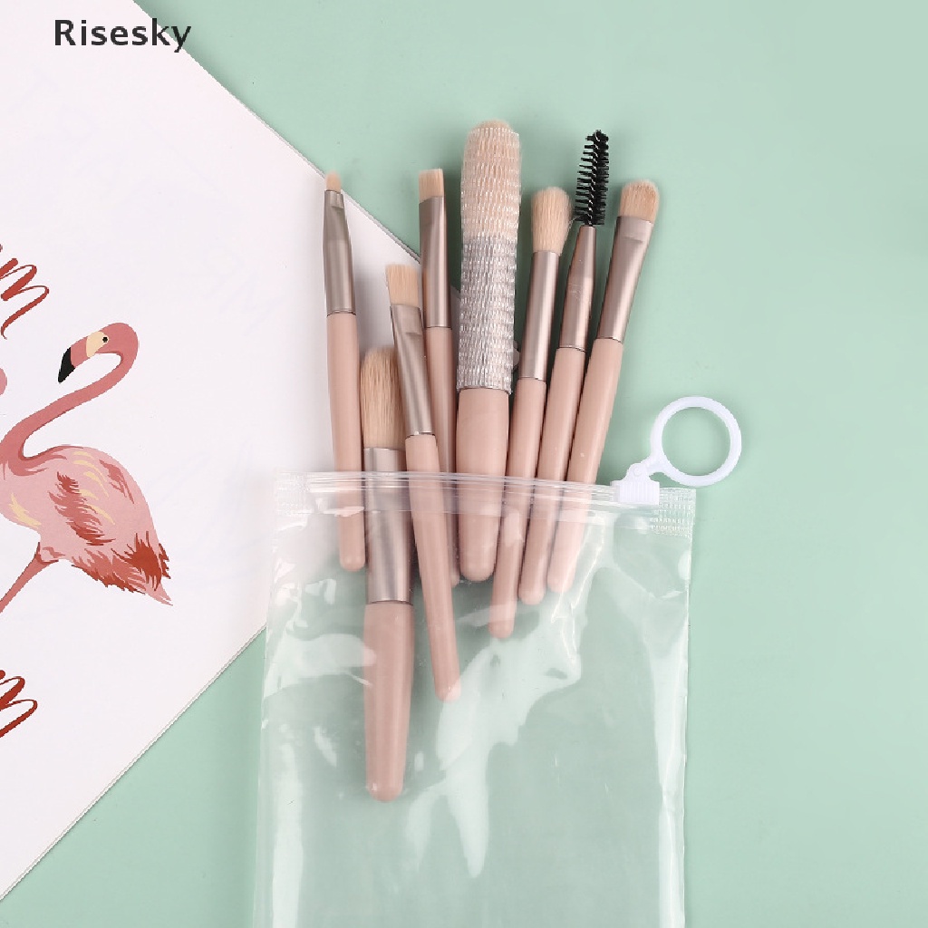 Set 8 Cọ Trang Điểm Mắt Mềm Mại Nhỏ Gọn Tiện Dụng