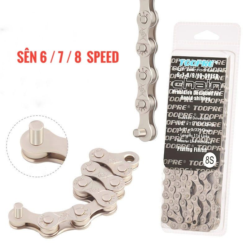 Sên Xích xe đạp Toopre 6/7/8,9,10,11,12 Speed Fullbox Chính Hãng