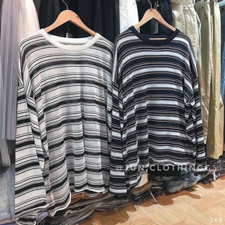 Áo len kẻ oversize 142