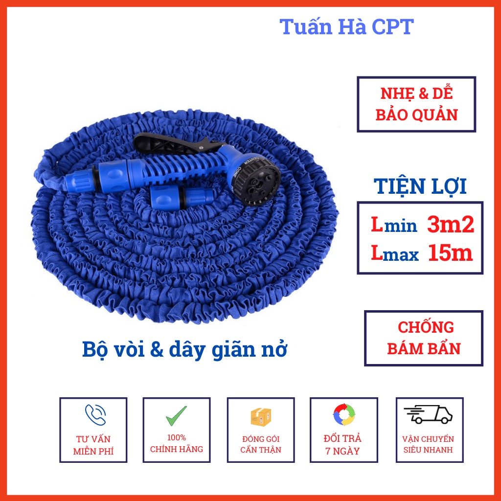 Vòi rửa xe - Vòi tưới cây giãn nở lên tới 30m