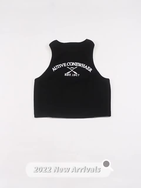 Áo Tank Top Thể Thao Cổ Tròn In Chữ Thời Trang Cho Nữ | BigBuy360 - bigbuy360.vn