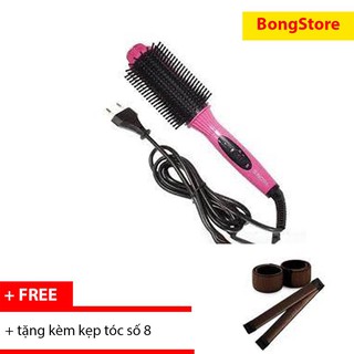 Lược điện 3 trong 1 Nova NHC 8810 (Hồng) 3in1+ tặng kèm kẹp tóc số 8