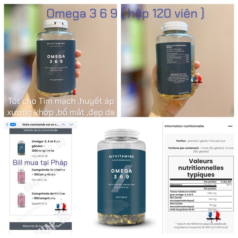 Myvitamin Omega-369 dạng viên