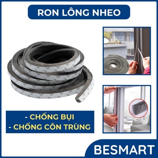 Ron Sợi Lông Nheo Dán Khe Hở Khung Cửa Ngăn Bụi Côn Trùng - Gioăng dán cửa sợi lông Besmart