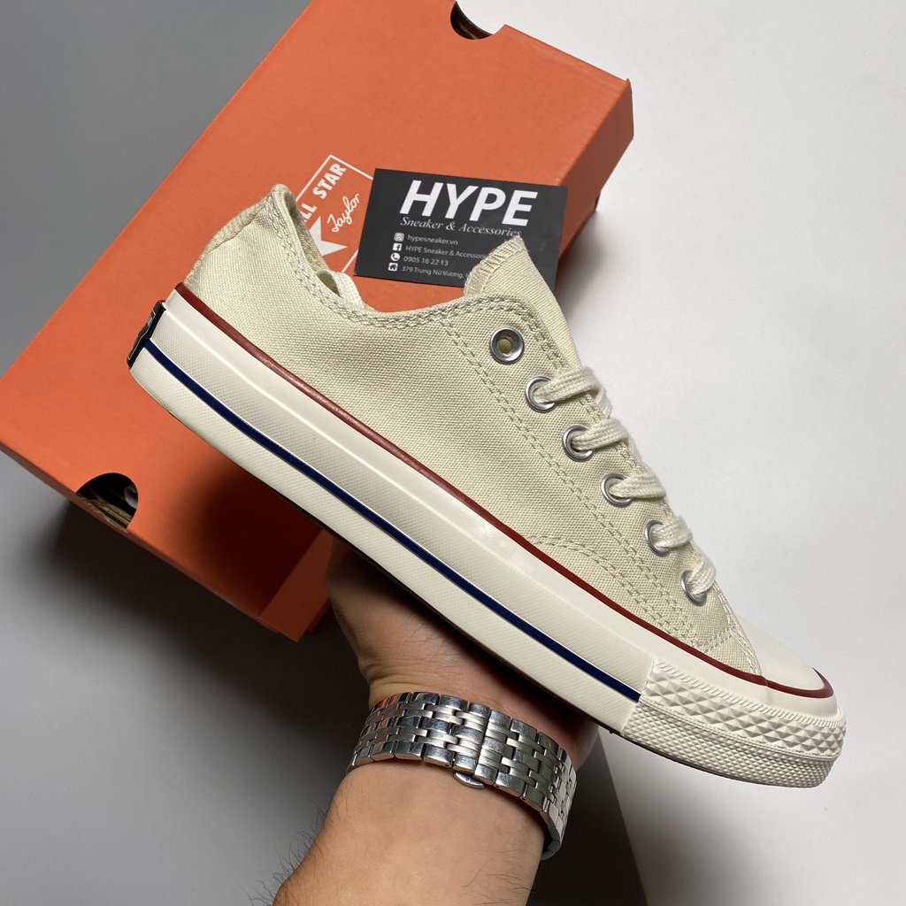 Giày Converse 1970 Low White (cv trắng thấp) - Hype Sneaker | Phiên bản 1:1 chuẩn