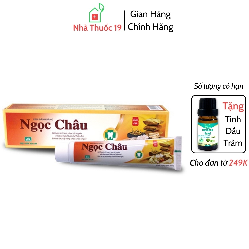 Kem Đánh Răng Dược Liệu Ngọc Châu 125g Chính Hãng