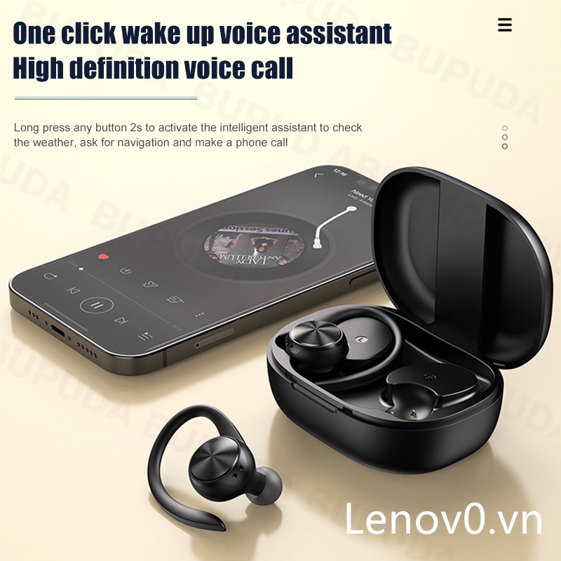 100% Original R200 TWS Bluetooth 5.0 Sport Wireless Bluetooth Earphone With IPX5 Waterproof Microphone/Ear Hook HiFi Stereo Music For Phone