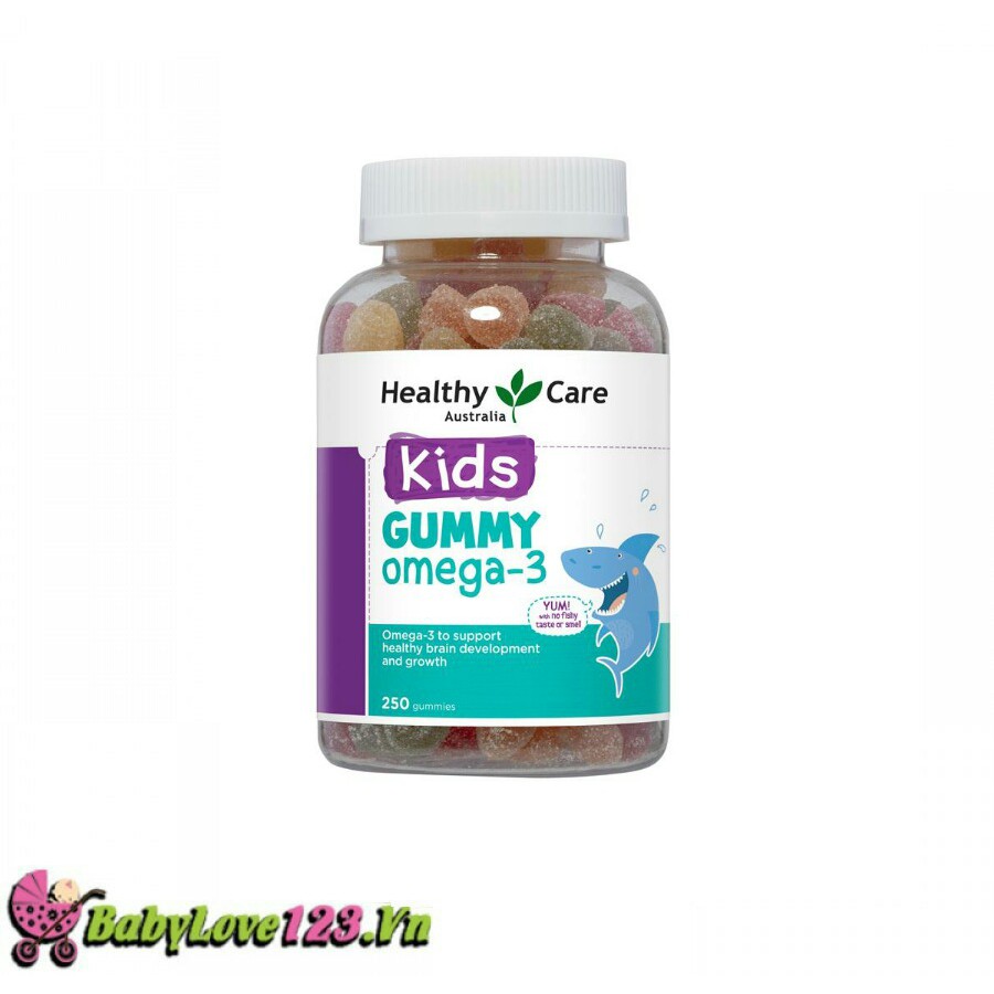 Kẹo dẻo bổ sung Omega-3 Healthy Kids Gummy 250 Viên cho bé trên 2 tuổi của Úc