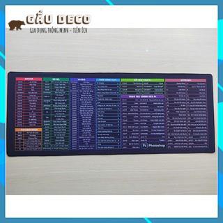 Tấm lót Chuột, bàn di chuột, đế da, kích thước 30x80cm [FREESHIP] - Phím tắt văn phòng tiện lợi