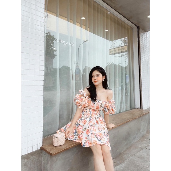 (Mẫu mới) đầm hoa xinh xoè 2 lớp, free size | BigBuy360 - bigbuy360.vn