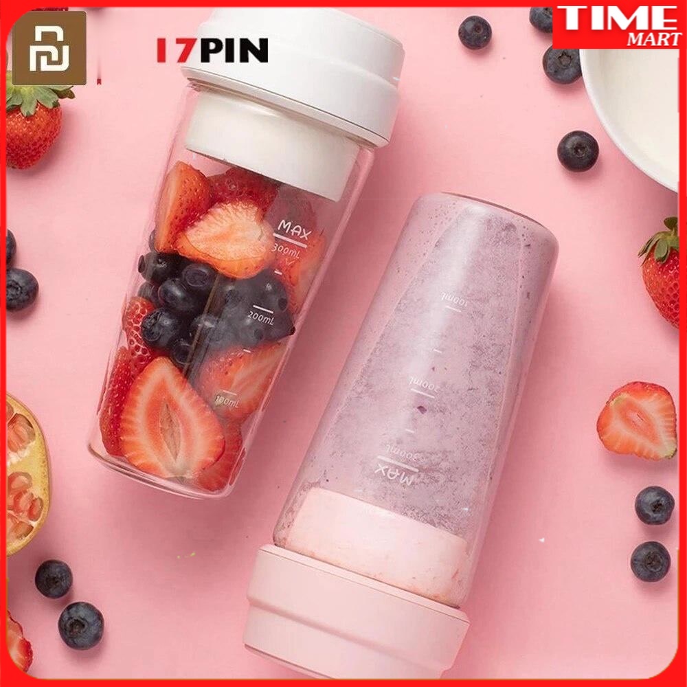 Máy xay sinh tố Xiaomi mini Star Fruit Cup 17PIN Tích hợp pin sạc - Nhỏ gọn tiện lợi mang theo hàng ngày [TIME_MART siêu