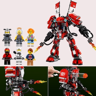 đồ chơi thông minh lắp ráp Mô hinh Ninjago Fire Mech Người Máy Samurai Lửa Khổng Lồ của Kai  zimo 4025