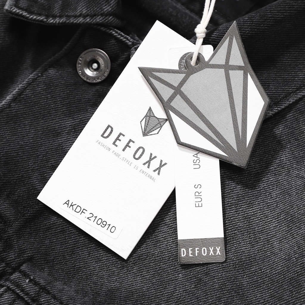 Aó khoác jacket jean nam Defoxx xám chính hãng Hàng VNXK - AKDF210910
