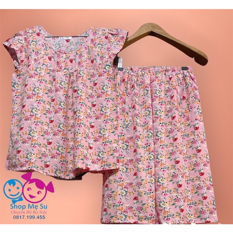 Bộ Tole Mẹ-cánh tiên quần lửng trung niên