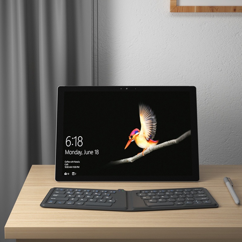 Bàn Phím Bluetooth Không Dây Mini 64 Phím Có Thể Gập Lại Cho Điện Thoại / Máy Tính Bảng Android