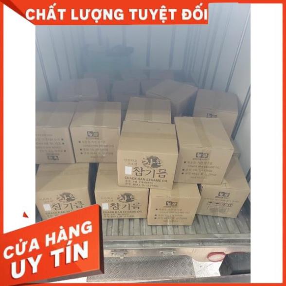 TỔNG BUÔN SIÊU RẺ  > Dầu vừng / Dầu mè Hàn Quốc can to 3L-5l tiết kiệm cho nhà hàng gohyang