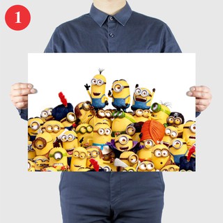 Poster Decal, Áp Phích Phim Hoạt Hình Minions By AQ Print