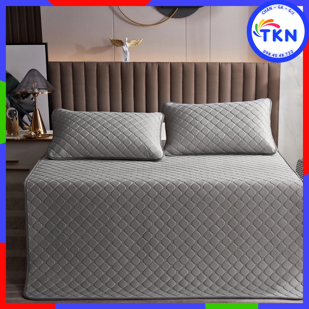 [LOẠI 1] Chiếu Điều Hoà Cao Su Non Tencel  Mát Lạnh , Chiếu Cao Su Điều Hoà Trần 3 Lớp Mẫu Mới 2022 (tặng kèm 2 vỏ gối)