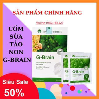 ✔️️️ Cốm sữa tảo non G-Brain 👍[CHÍNH HÃNG]👍 Hỗ trợ bổ sung DHA, các Vitamin hỗ trợ phát triển não bộ cho trẻ hộp 30 gói