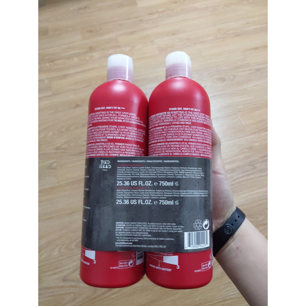 (Hàng Auth) Cặp gội xả TiGi Đỏ Bed Head 750ML/1 chai [Phục Hồi Tóc Hư Tổn] | BigBuy360 - bigbuy360.vn