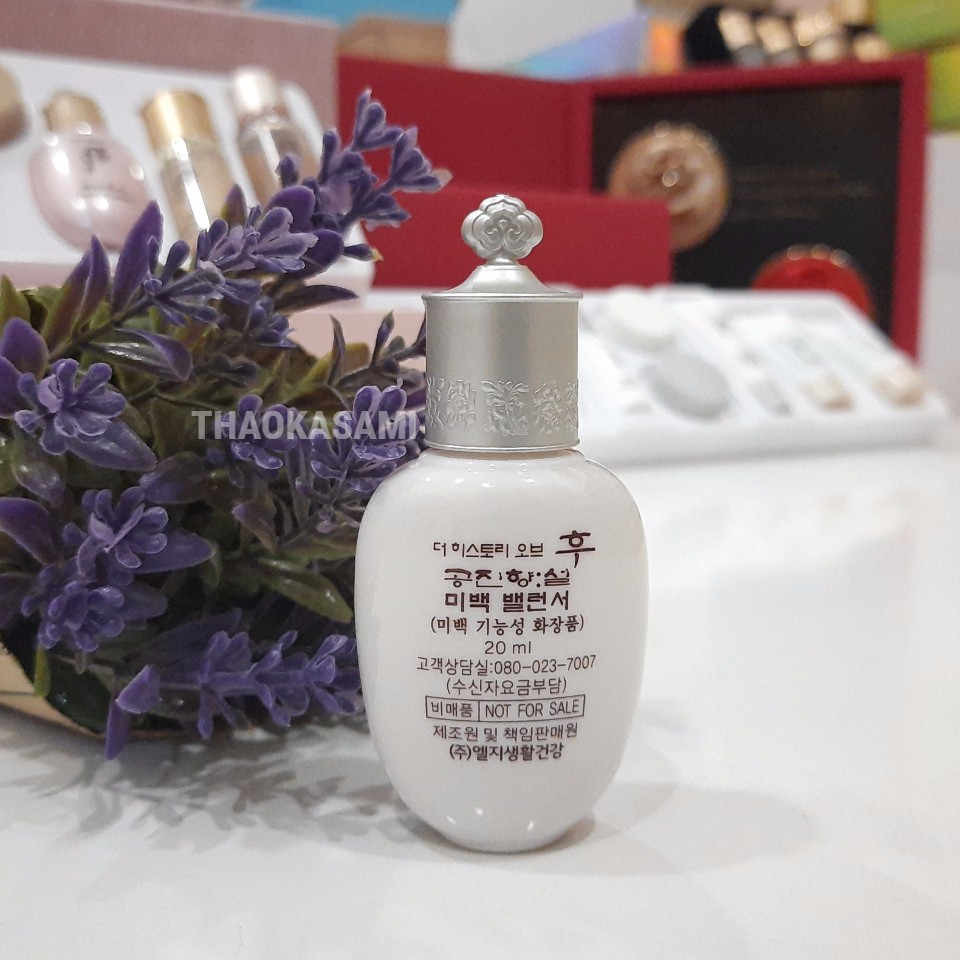 🔥 FREESHIP 🔥 Nước hoa hồng dưỡng trắng da mờ sạm nám Whoo radiant white Balancer 20ml