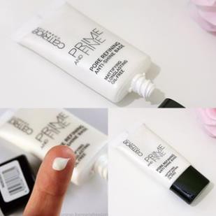 Kem lót Catrice Prime and fine pore refining anti shine base se khít lỗ chân lông và kiềm dầu
