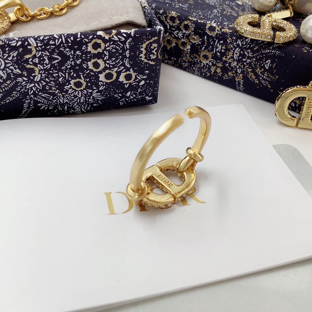 Dây Chuyền/Vòng Cổ/Nhẫn Họa Tiết Dior Thời Trang Thanh Lịch Đáng Yêu Thanh Lịch