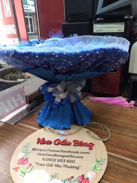 Hoa Gấu Bông stick