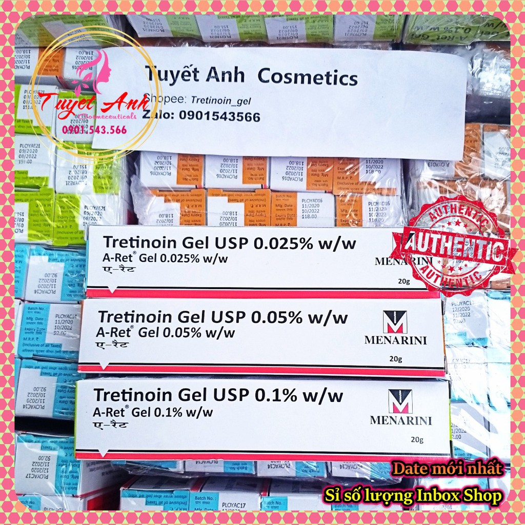 [Mã COSDAY - 50k đơn 250k] TRETINOIN_ARET_USP [Auth-Date mới] Tretinoin 0.1%, 0.05%, 0.025%, GEL GIẢM MỤN, TRẺ HÓA DA