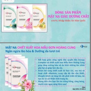 Mặt nạ dưỡng da Bioesence