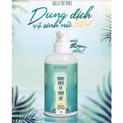 Dung dịch vệ sinh phụ nữ Loli The Wolf hương Hoa Cỏ và Trái Cây chai lớn 250ml tự nhiên làm sạch khử mùi hôi