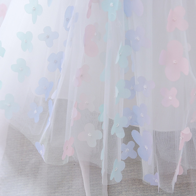 Đầm công chúa MQATZ L2030XZ phối ren nhiều màu cho bé gái dự tiệc sinh nhật 1 tuổi