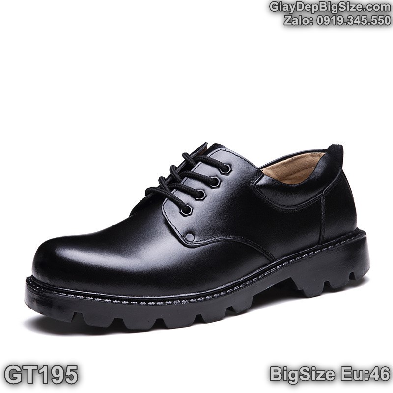 Giày da công sở, giày tây big size cỡ lớn Eu:46 cho nam chân to  - GT195