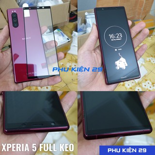 [Sony Xperia 5] Kính cường lực FULL màn FULL keo Glass Pro+ 9H