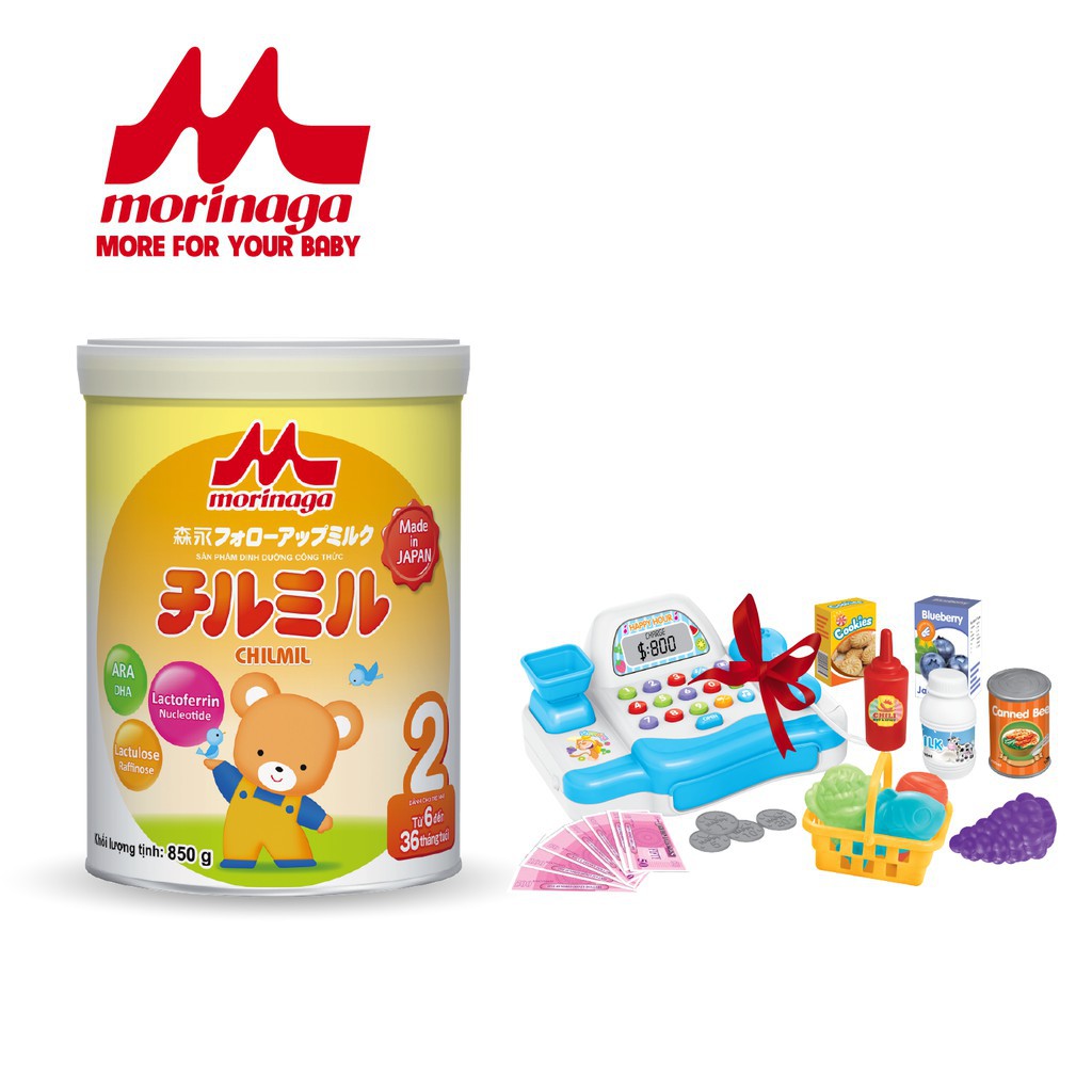 Sữa Morinaga số 2 Chilmil 850g thêm dưỡng chất mới