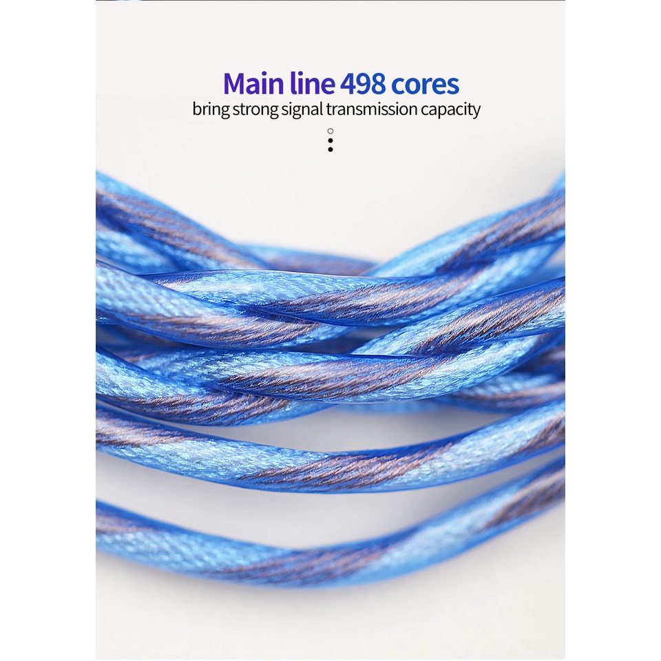 Dây Cáp Nâng Cấp Tai Nghe KZ Silver OCC Cho ZS10 PRO ZSN ZSX ZAS AS12 EDX ZEX VX