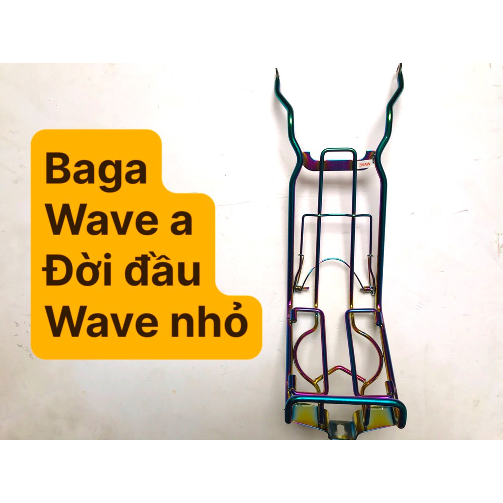 [CÓ VIDEO] Baga wave a đời đầu wave nhỏ (đời 2005 trở về trước) màu titan thời trang - dày chắc khoẻ - Đèn xe Việt