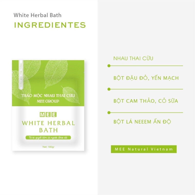 Thảo mộc tắm trắng nhau thài cừu, dưỡng trắng da body 180g