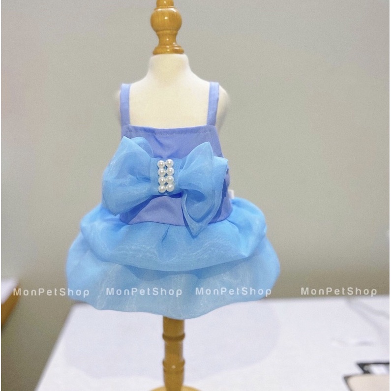 Váy hồng công chúa bồng bềnh cho thú cưng