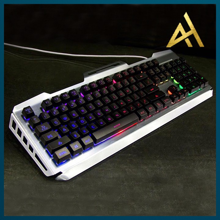 Bàn Phím Máy Vi Tính Laptop Chơi Game NEWMEN GM619 Đèn LED 7 Màu- Bàn phím Giả Cơ Keyboard Gaming Có Dây