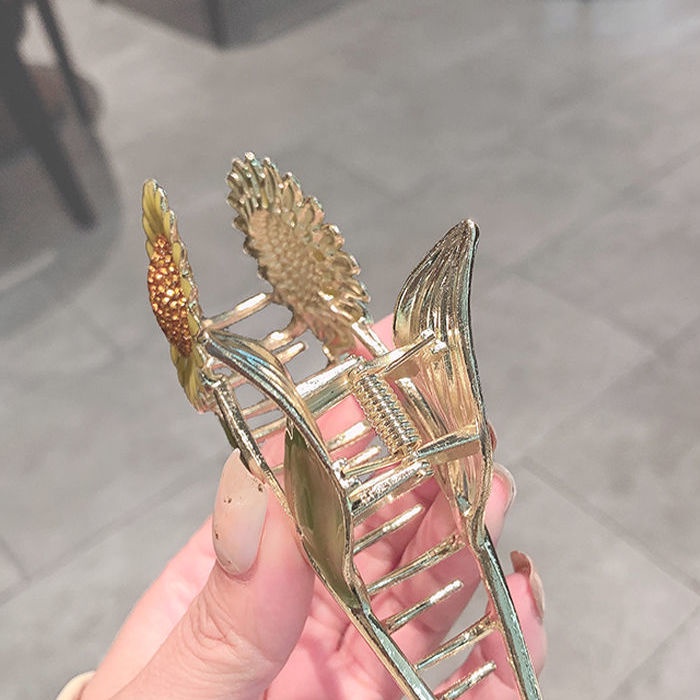 Kẹp Tóc Hình Hoa Hướng Dương Đơn Giản Thời Trang Mùa Hè Phong Cách Hàn Quốc