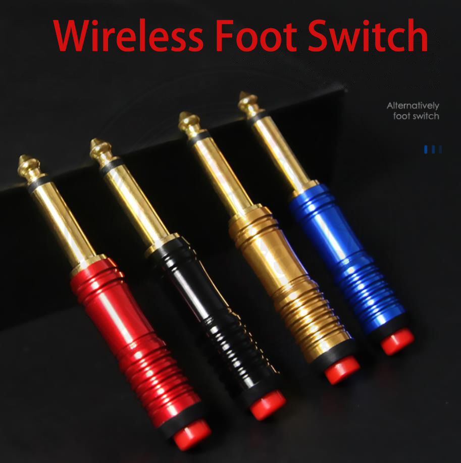 Công Tắc Bàn Đạp Hình Xăm Không Dây 4 Màu