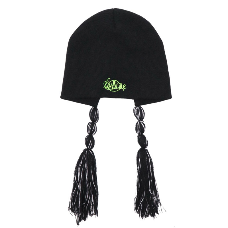 Mũ Chống Gió Mùa Đông Thêu Họa Tiết Cho Nữ