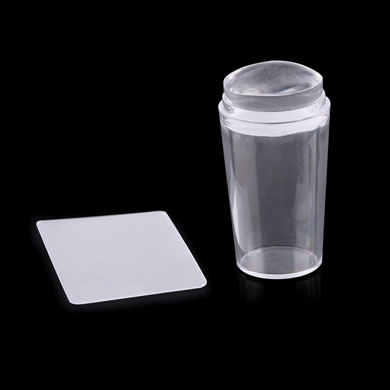 Bộ 2 Dụng Cụ In Hình Móng Tay Đầu Silicon Trong Suốt