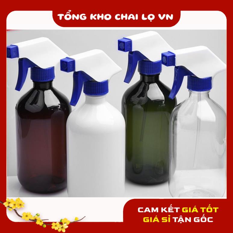 Chai Xịt Phun Sương ❤ SIÊU RẺ ❤ [500ml] Chai nhựa pet Vòi Xịt Kính 500ml rỗng chiết mỹ phẩm , phụ kiện du lịch