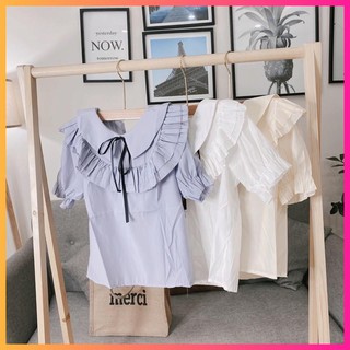 Áo Sơ mi công sở phối nơ - moonmy