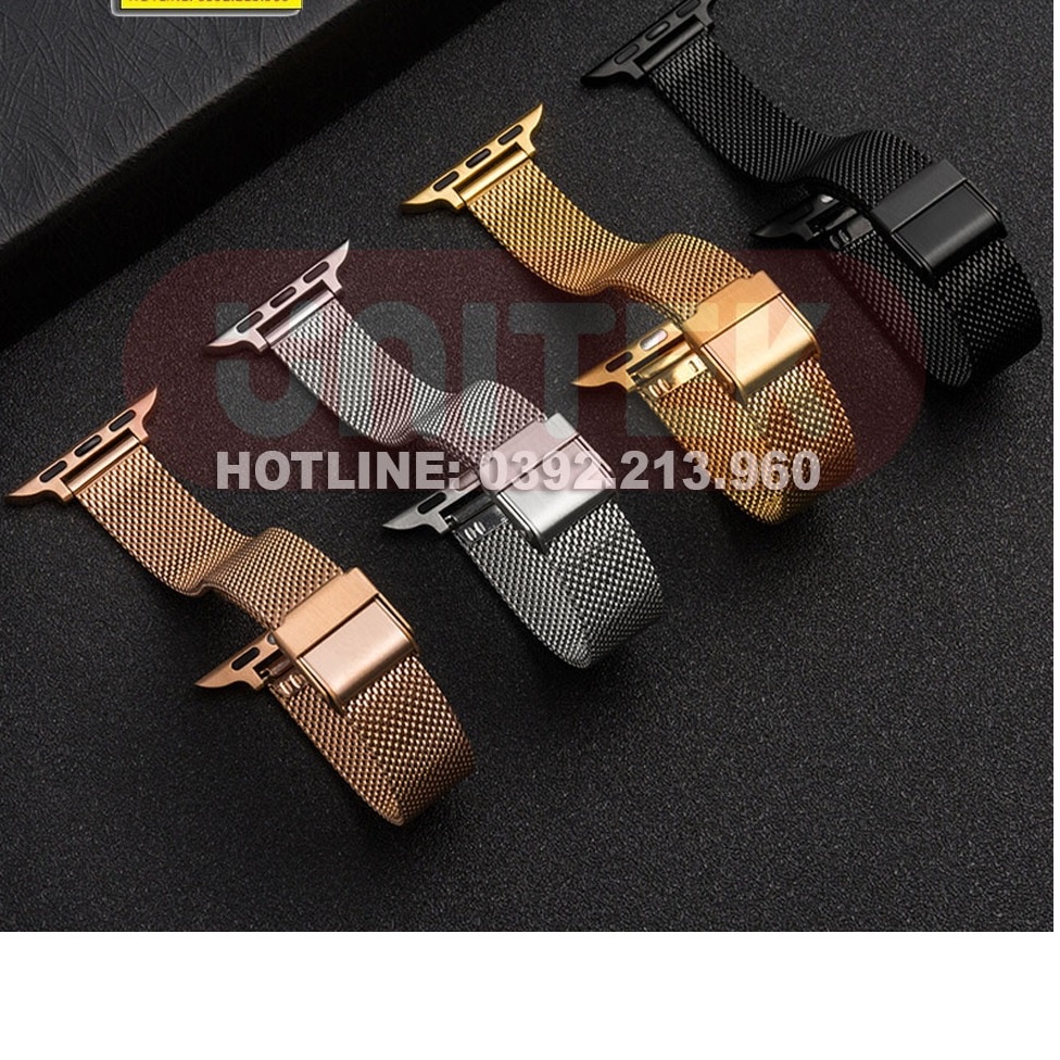 Dây Đồng Hồ Apple Watch 1/2/3/4/5/6 Chất Liệu Thép Size 38-40mm, 42-44mm cao cấp